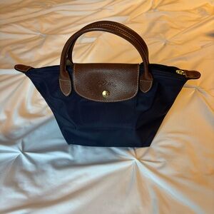 Longchamp Le Pliage Original S Handbag - Navy Recycled Canvas